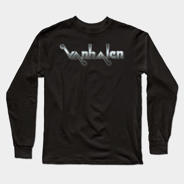 Van Halen - Old Logo Metal Style Long Sleeve T-Shirt by RetroZest